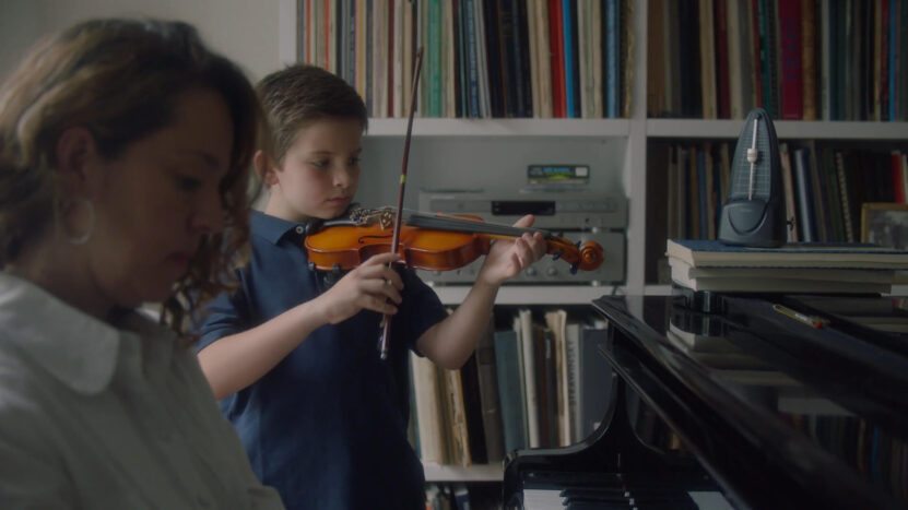 Kids Learning to Play the Violin